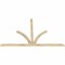Ekena Millwork Richland Rough Sawn Timber Gable Bracket, Douglas Fir, 108"W x 68"H x 2"D x 4"F, 15/12 Pitch GBW108X68X0204RIC00RDF - alternate 3